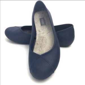 CROCS Dual Comfort Blue Ballet Flats Shoes 9W